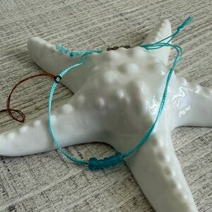 Turquoise Beaded Bracelet Surfer Style